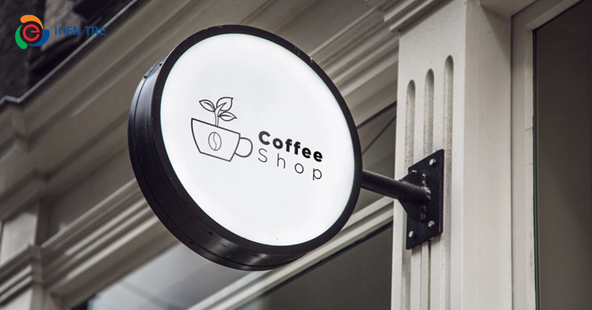 Mẫu thiết kế hộp đèn hút nổi đẹp, hiện đại cho mặt tiền cửa hàng