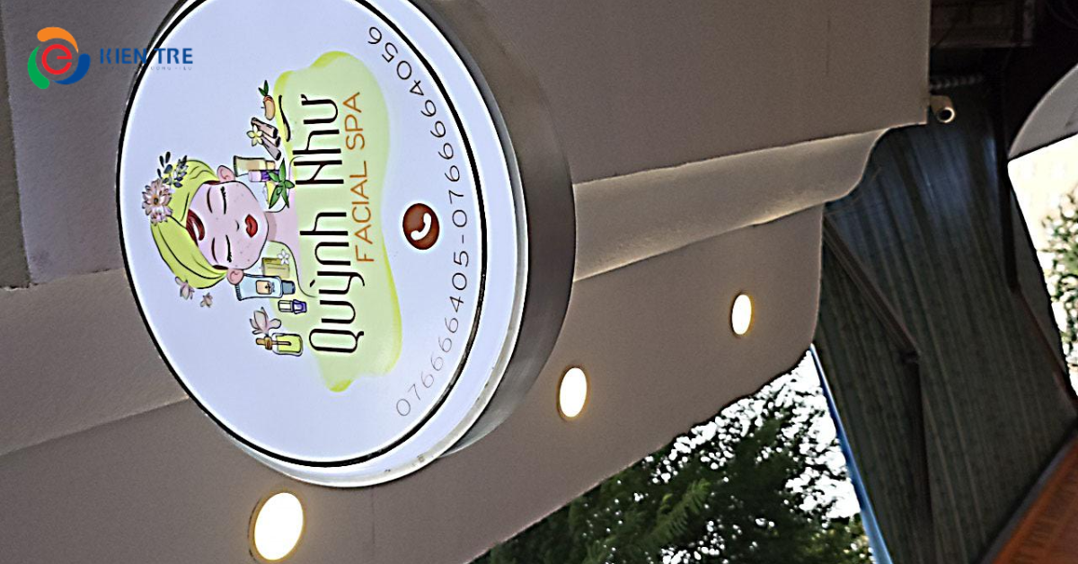 Mặt tiền nổi bật hơn với hộp đèn LED