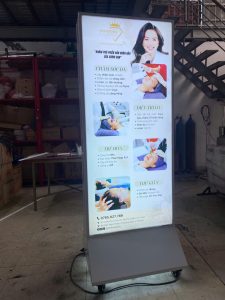 Kích thước hộp đèn hút nổi