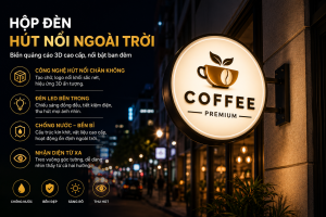 Hộp đèn hút nổi ngoài trời